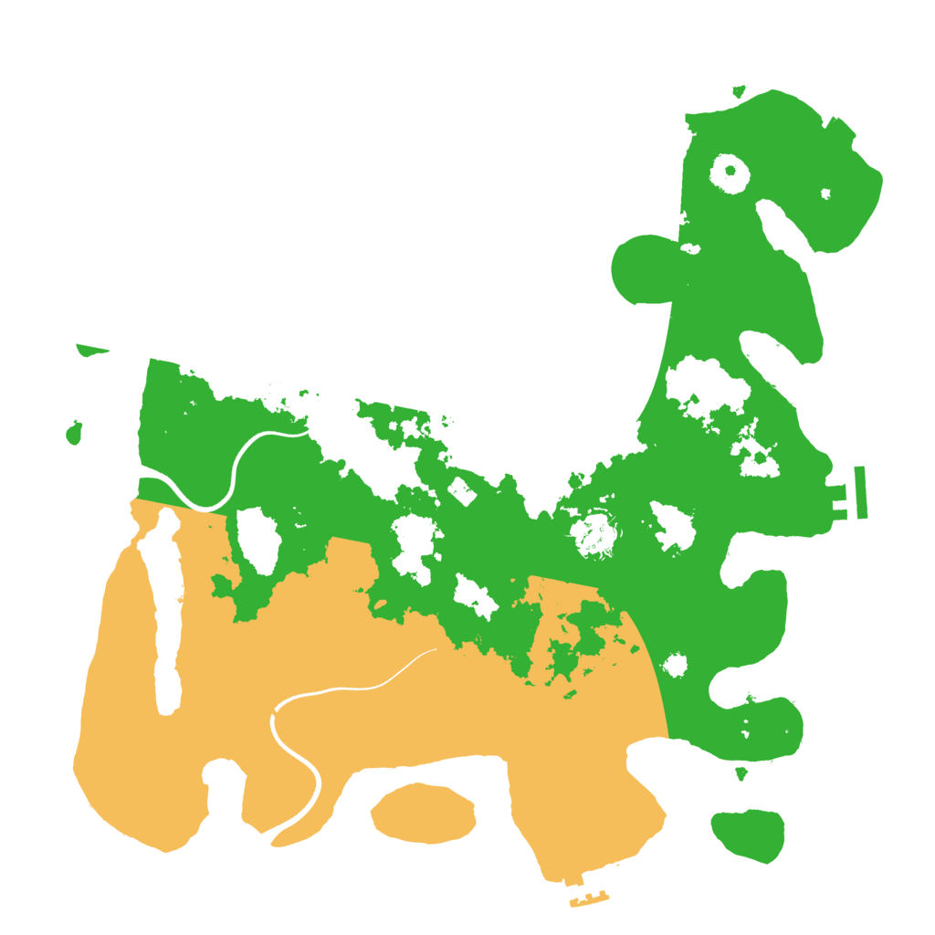 Biome Rust Map: Procedural Map, Size: 3600, Seed: 1399242414