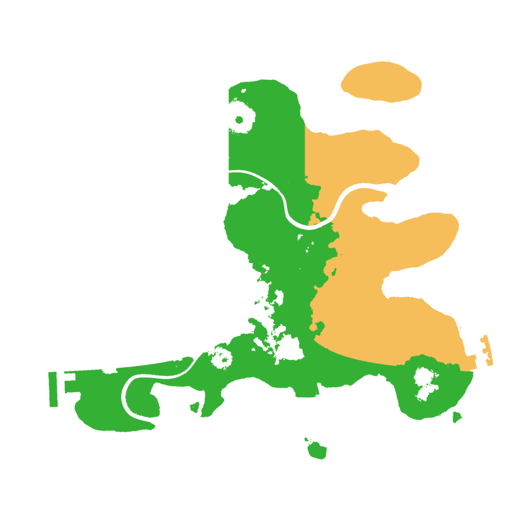 Biome Rust Map: Procedural Map, Size: 2500, Seed: 1829216225