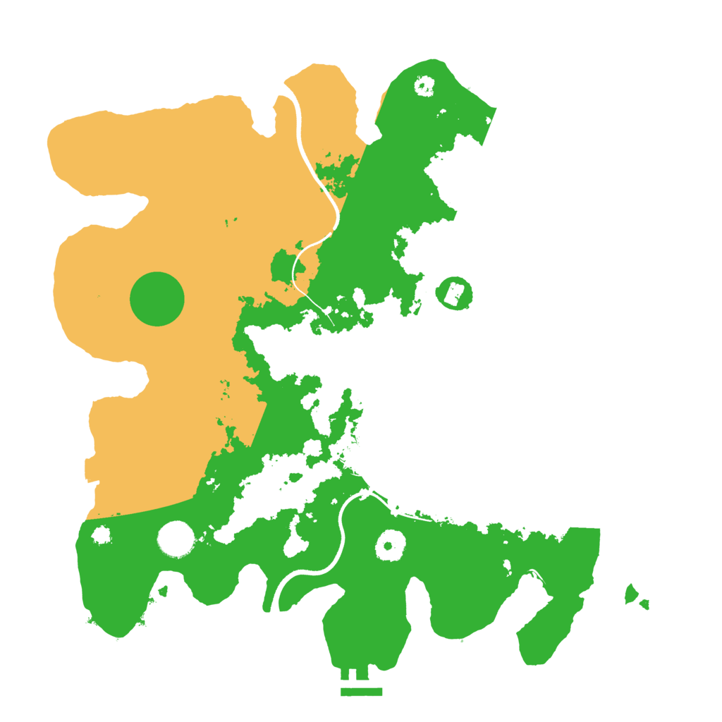 Biome Rust Map: Procedural Map, Size: 3500, Seed: 351154868