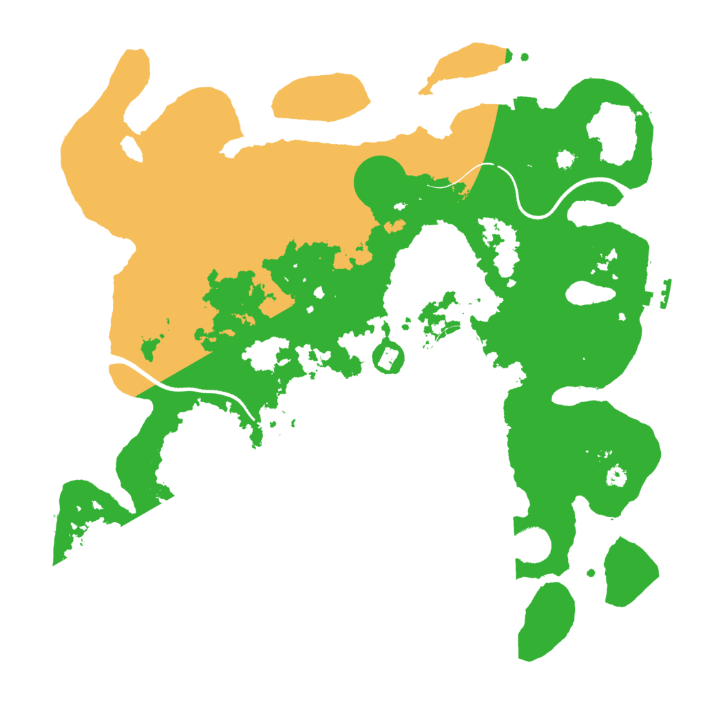 Biome Rust Map: Procedural Map, Size: 3500, Seed: 1832649530