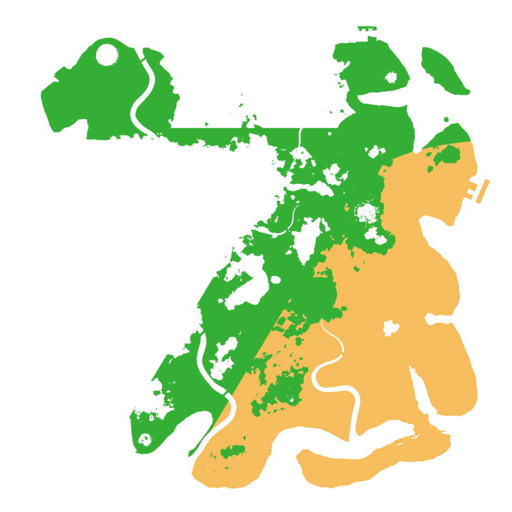 Biome Rust Map: Procedural Map, Size: 4100, Seed: 570570