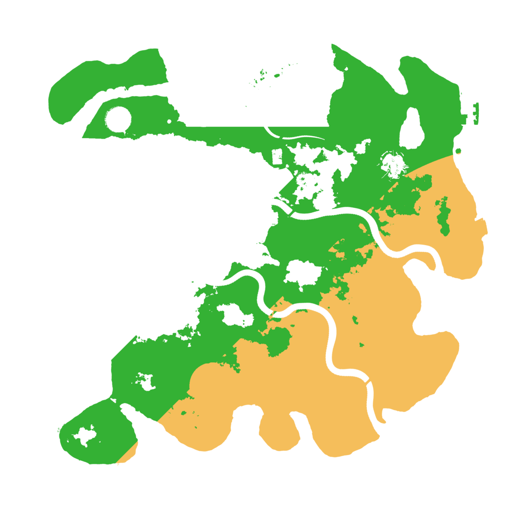 Biome Rust Map: Procedural Map, Size: 3500, Seed: 412679639