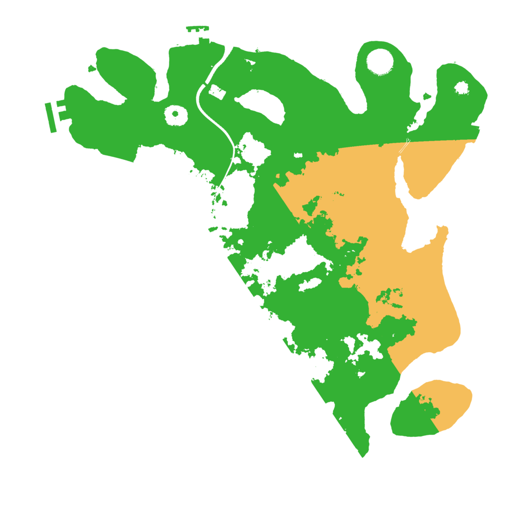 Biome Rust Map: Procedural Map, Size: 3500, Seed: 5612