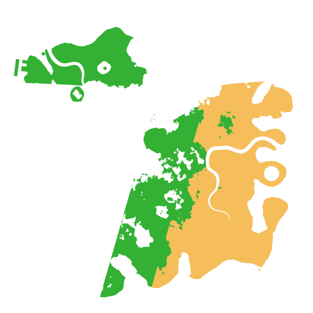 Biome Rust Map: Procedural Map, Size: 3700, Seed: 1986071481