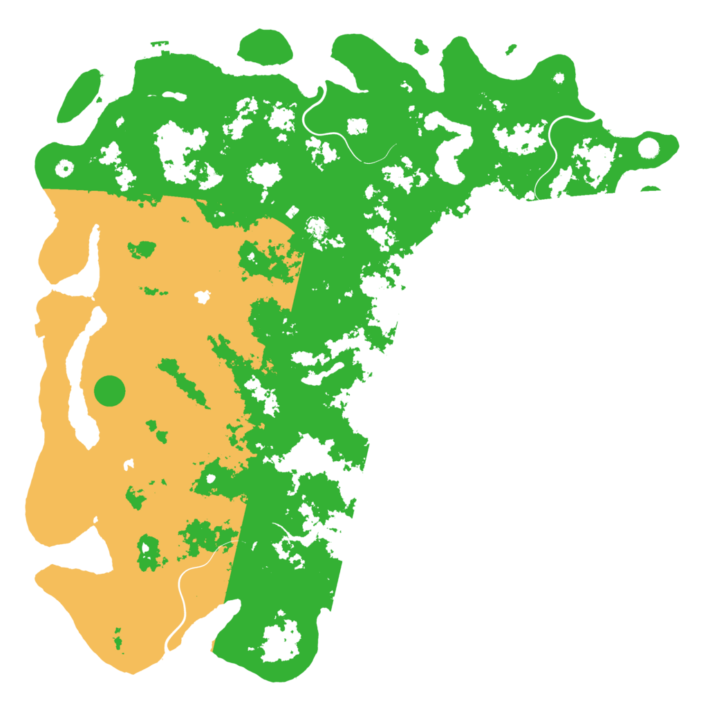 Biome Rust Map: Procedural Map, Size: 6000, Seed: 9971799