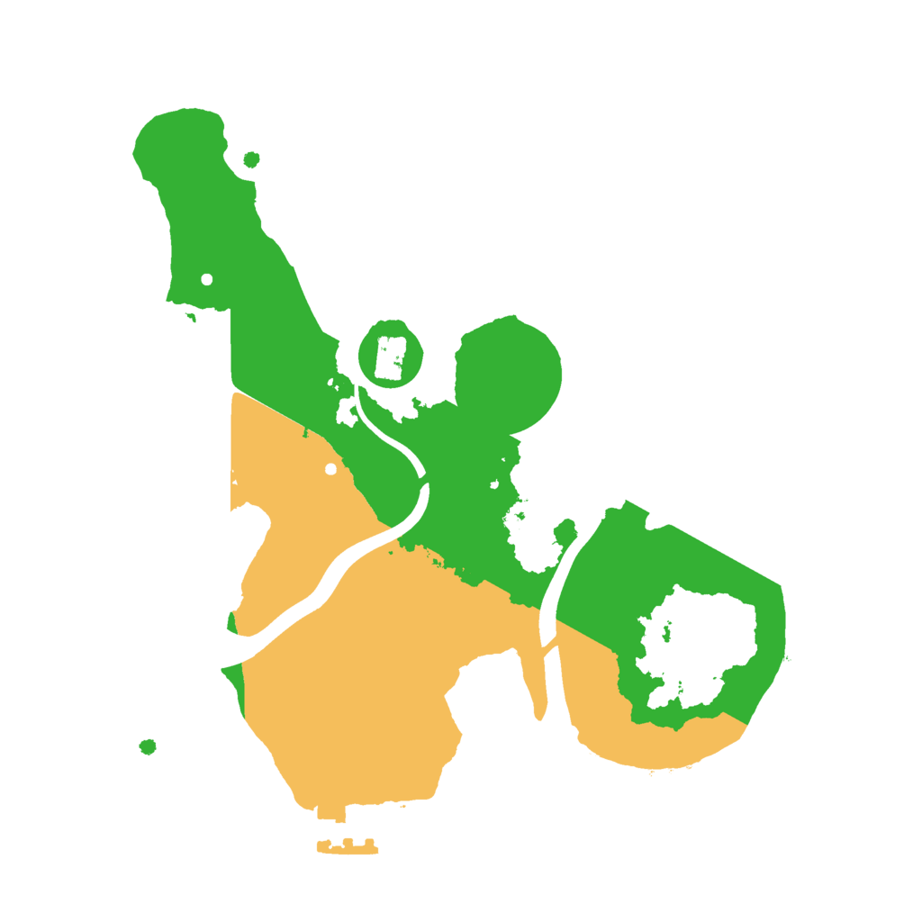 Biome Rust Map: Procedural Map, Size: 2300, Seed: 121315421