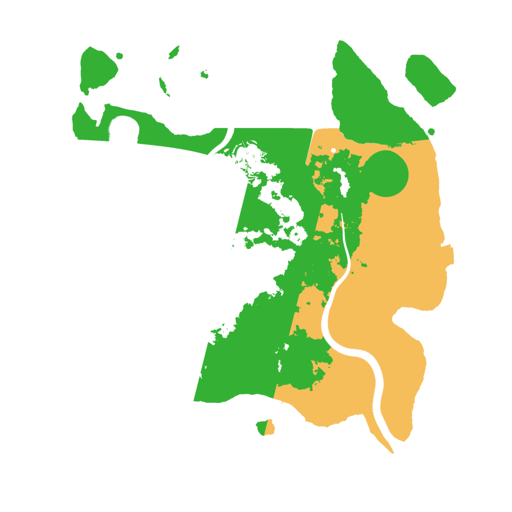 Biome Rust Map: Procedural Map, Size: 3000, Seed: 39583