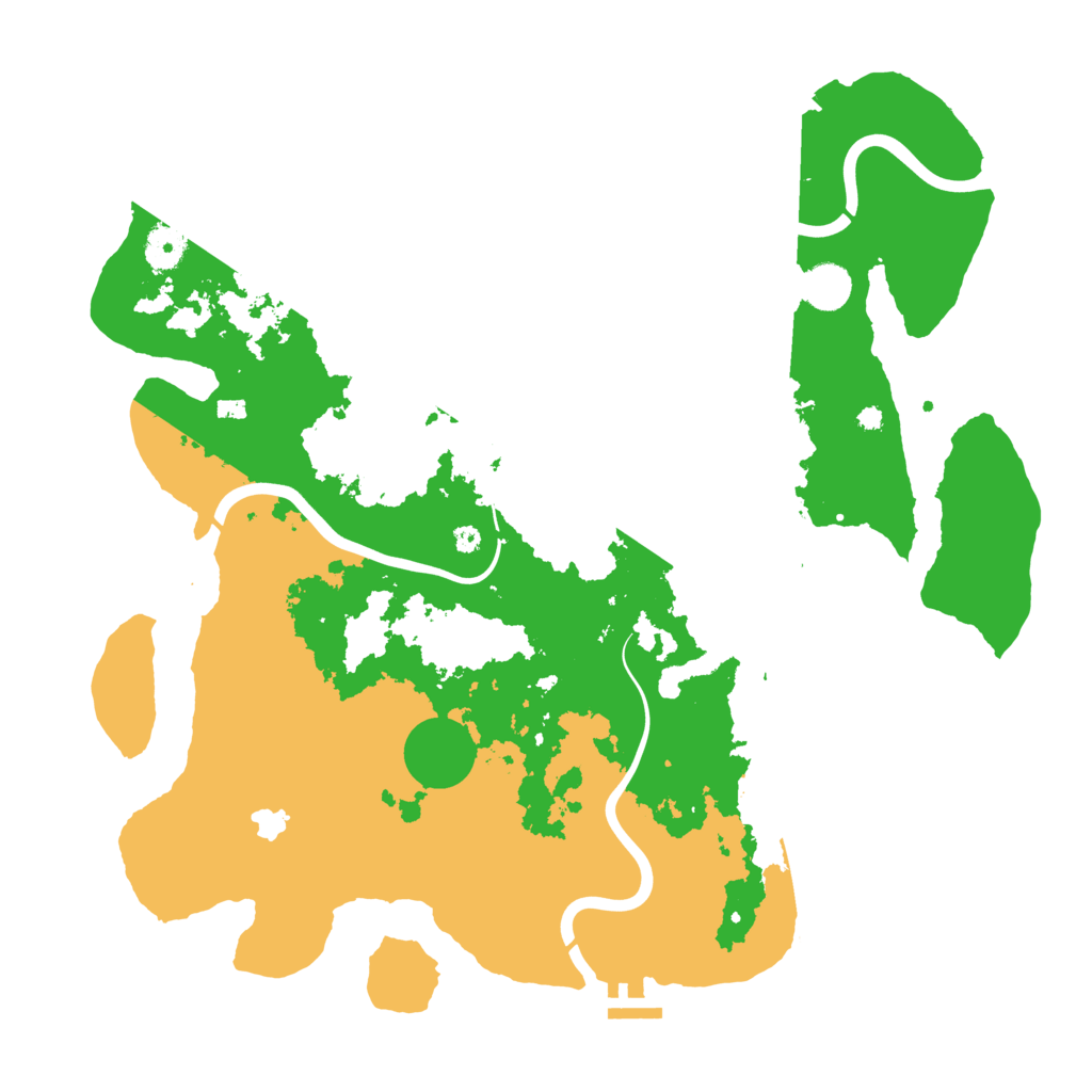 Biome Rust Map: Procedural Map, Size: 4050, Seed: 1867644325