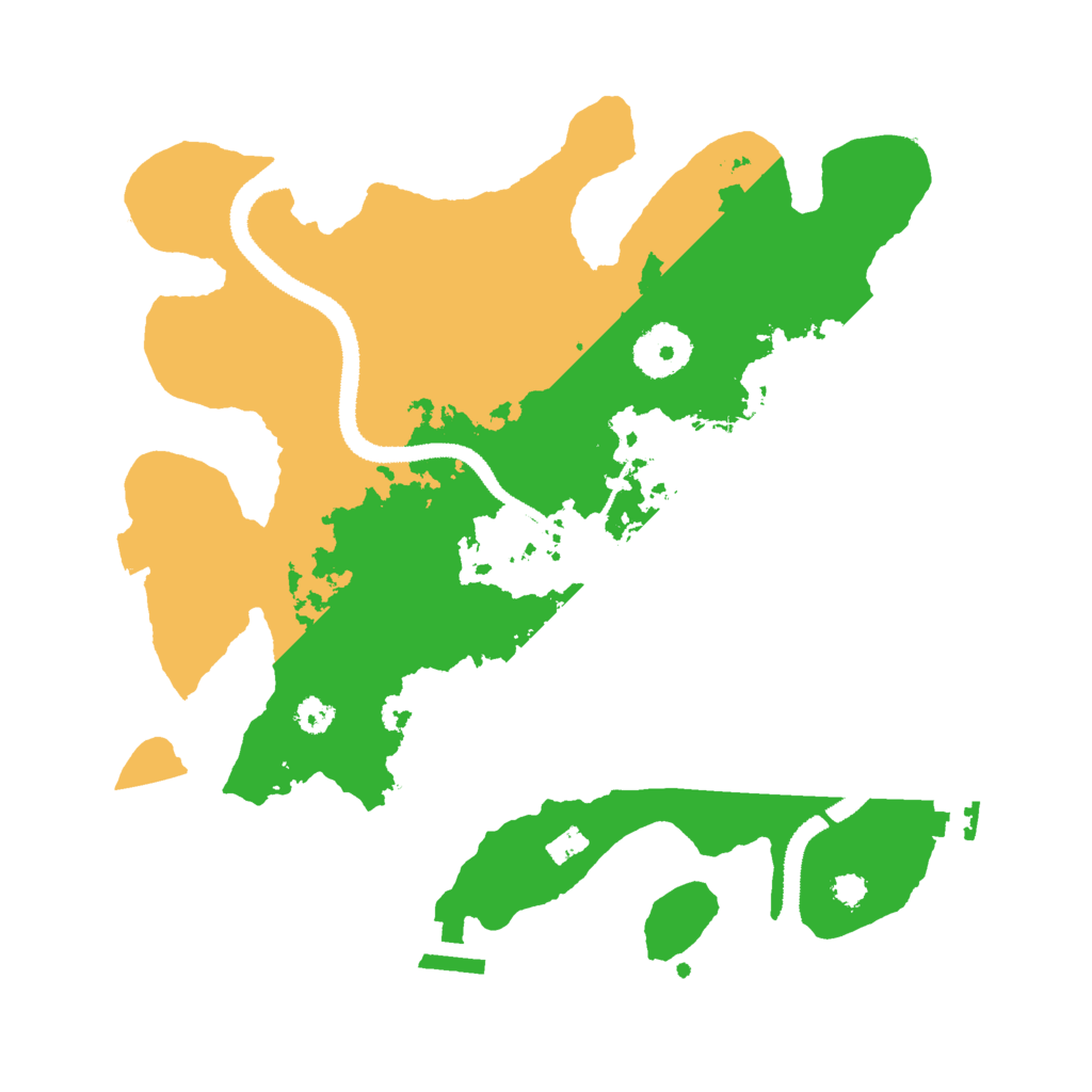 Biome Rust Map: Procedural Map, Size: 3000, Seed: 2063087991