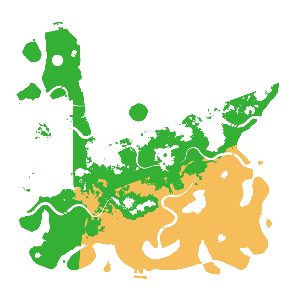 Biome Rust Map: Procedural Map, Size: 4600, Seed: 18247733