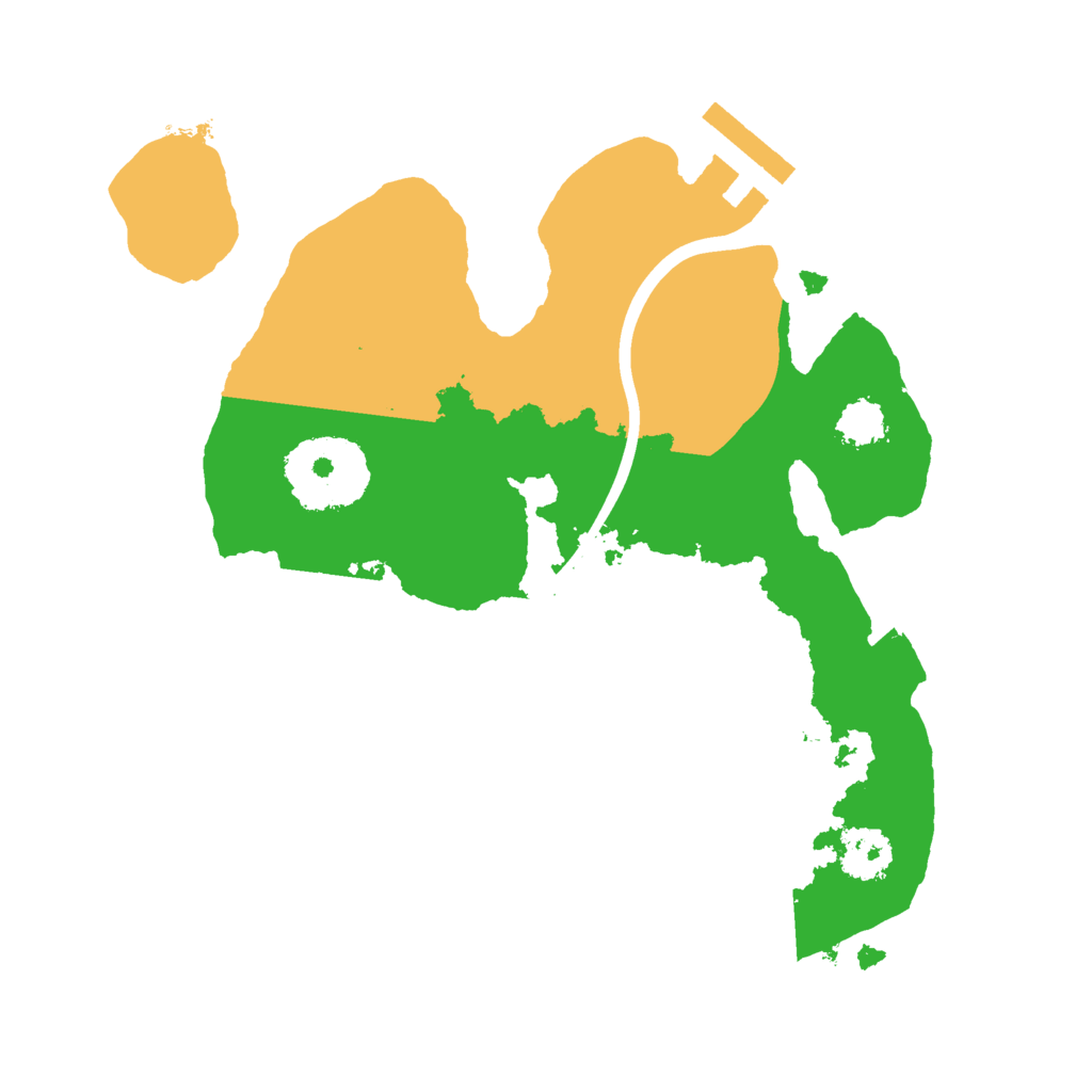Biome Rust Map: Procedural Map, Size: 2100, Seed: 509069461
