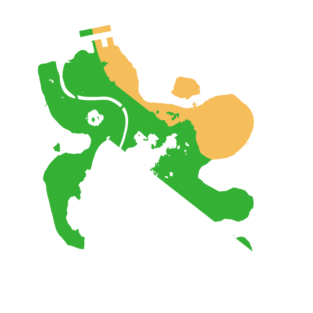 Biome Rust Map: Procedural Map, Size: 2000, Seed: 1406