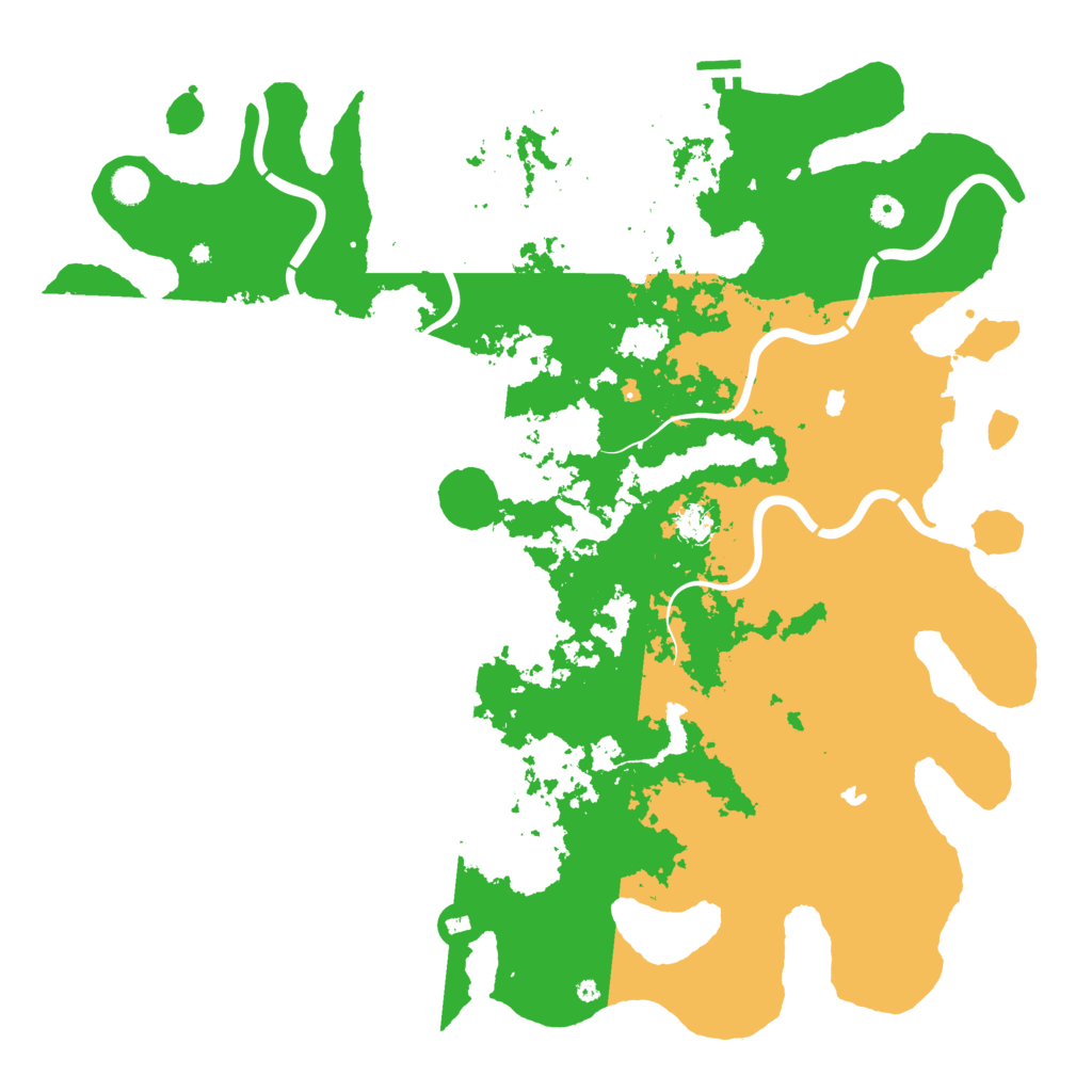 Biome Rust Map: Procedural Map, Size: 5000, Seed: 939944129