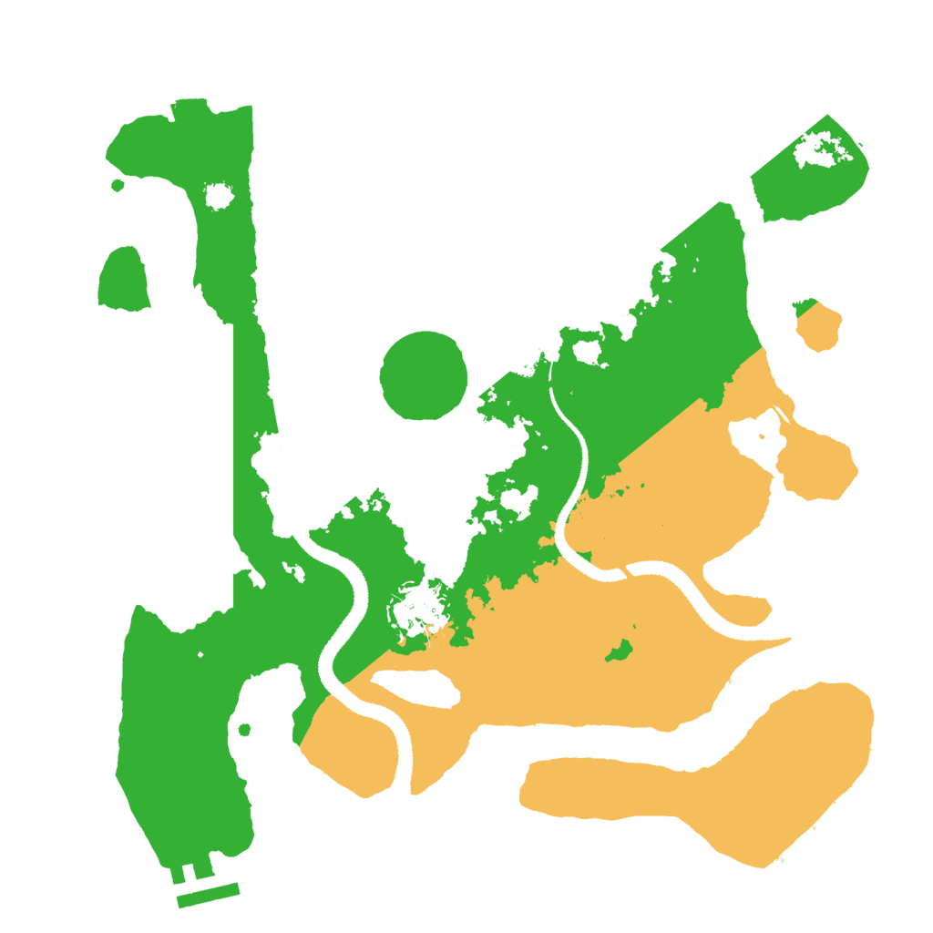 Biome Rust Map: Procedural Map, Size: 3000, Seed: 15832