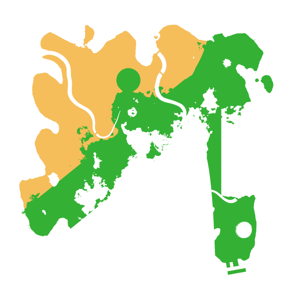 Biome Rust Map: Procedural Map, Size: 3250, Seed: 693037943