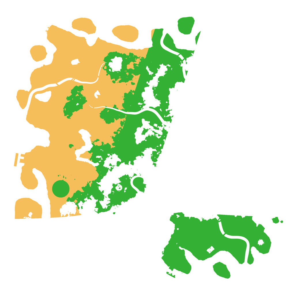 Biome Rust Map: Procedural Map, Size: 4500, Seed: 884060817