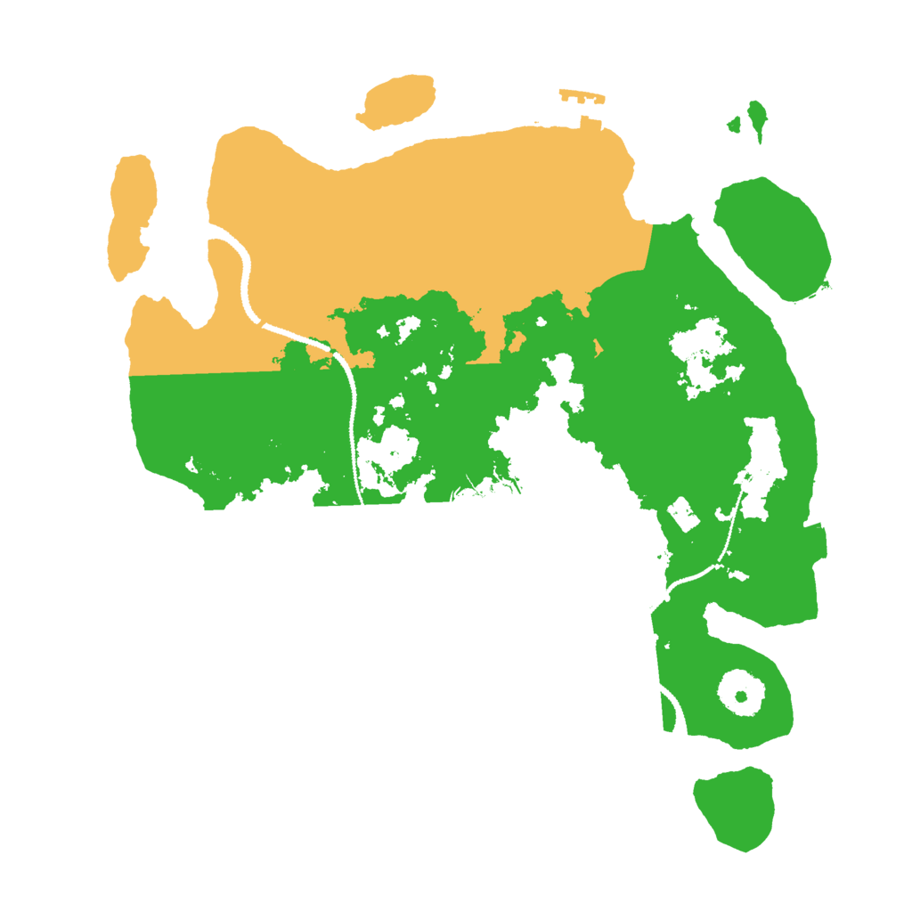 Biome Rust Map: Procedural Map, Size: 3000, Seed: 20487