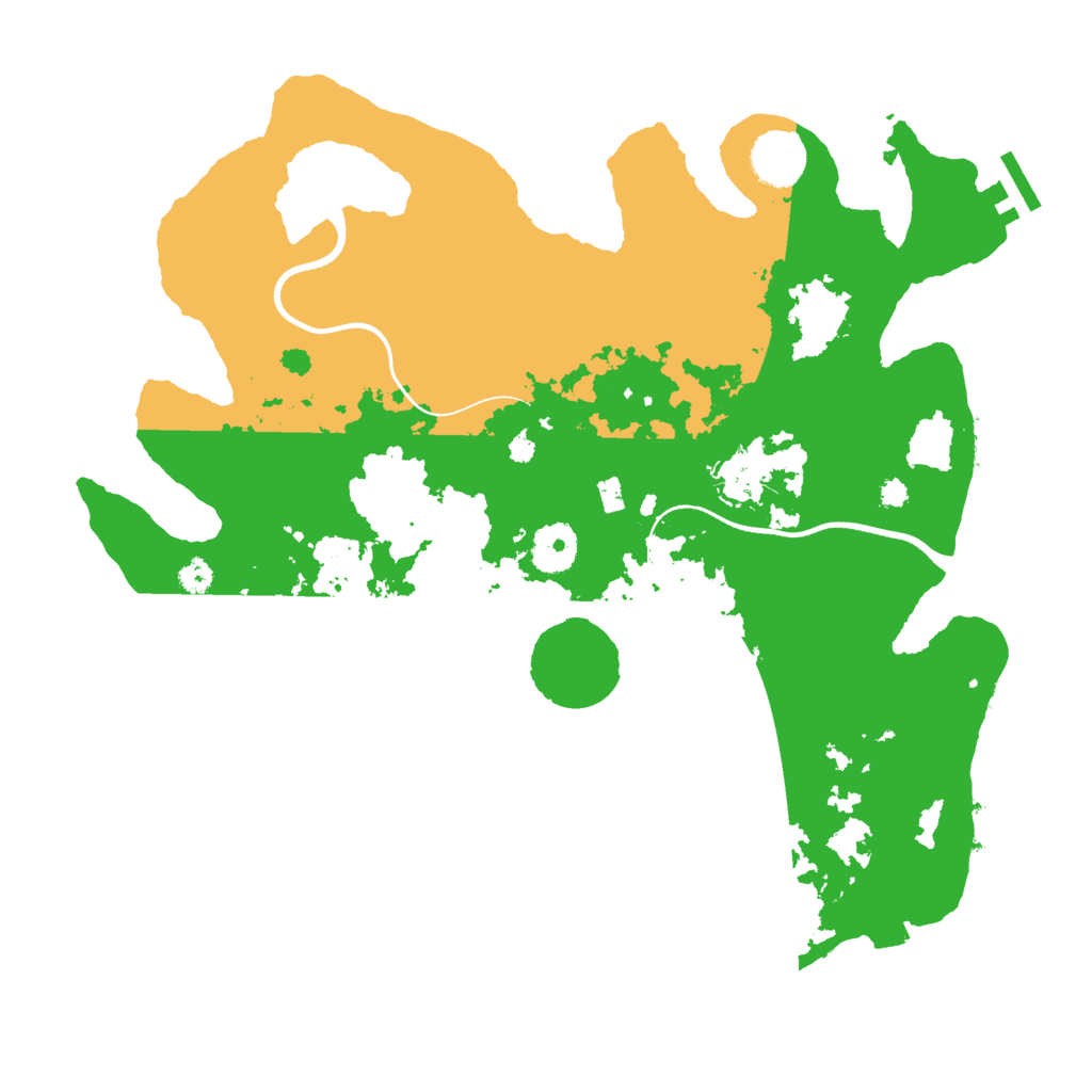 Biome Rust Map: Procedural Map, Size: 3500, Seed: 968253248