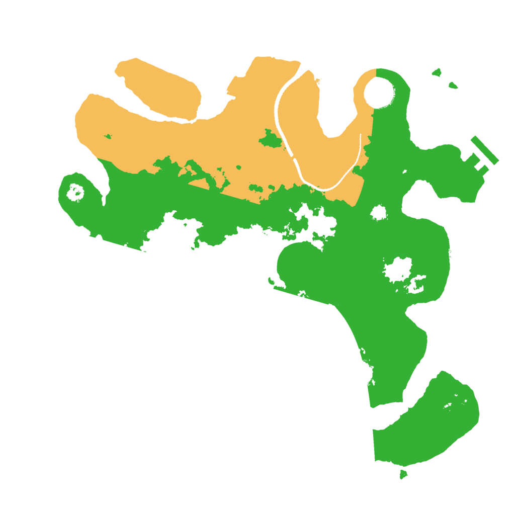 Biome Rust Map: Procedural Map, Size: 3000, Seed: 663960889