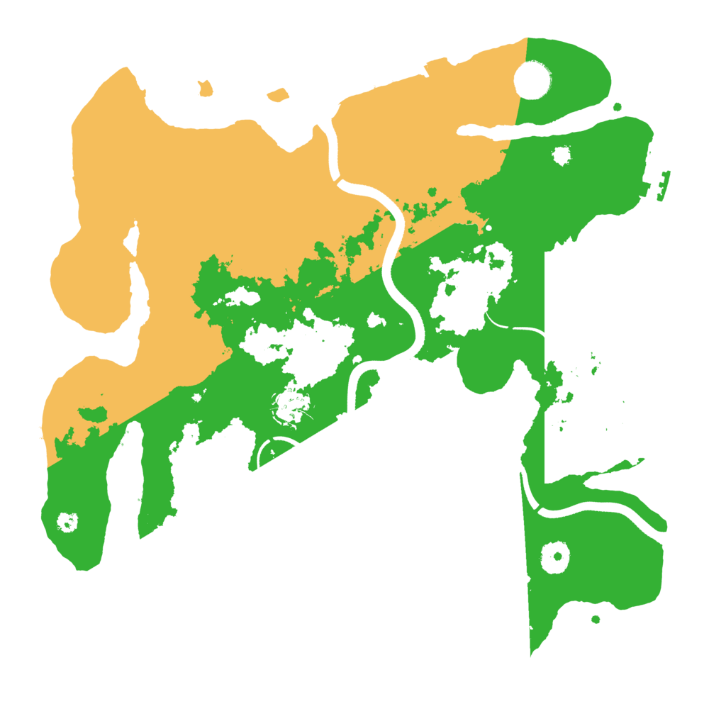 Biome Rust Map: Procedural Map, Size: 3500, Seed: 350056581