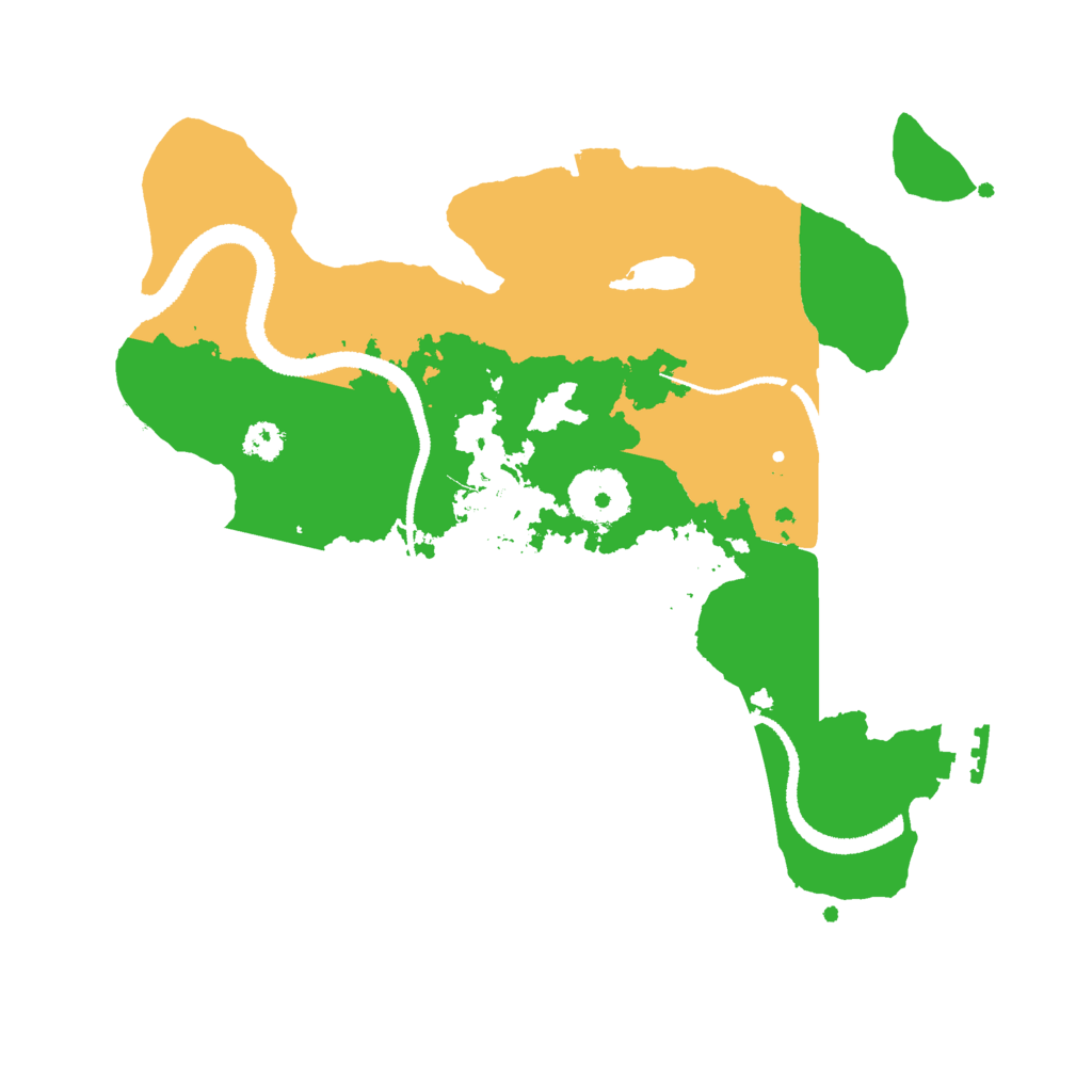 Biome Rust Map: Procedural Map, Size: 2800, Seed: 2578321