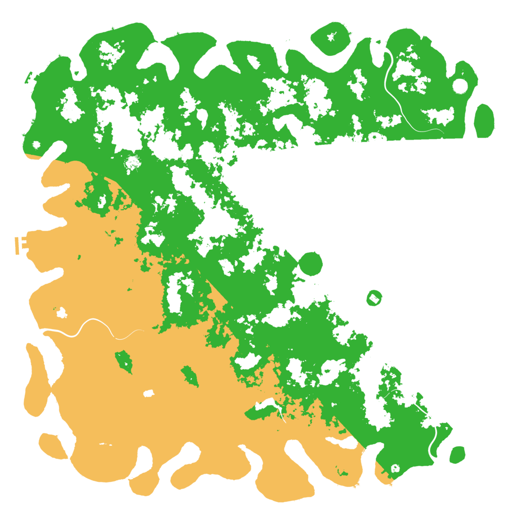 Biome Rust Map: Procedural Map, Size: 6000, Seed: 236823304