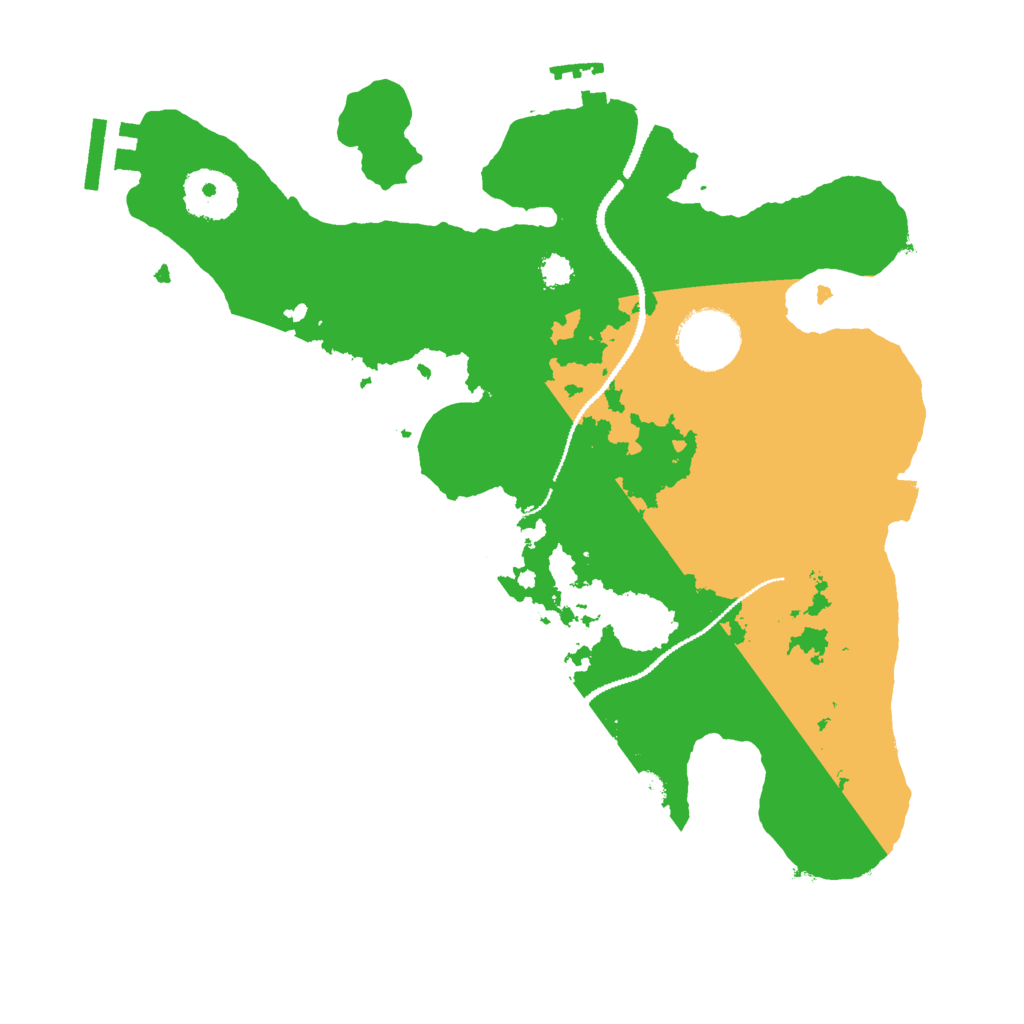 Biome Rust Map: Procedural Map, Size: 2900, Seed: 99726495