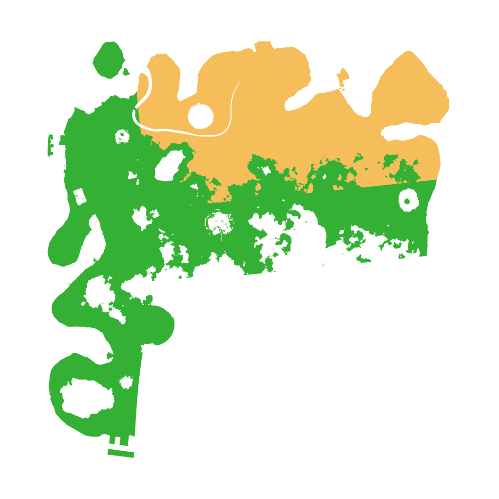 Biome Rust Map: Procedural Map, Size: 3500, Seed: 838437754