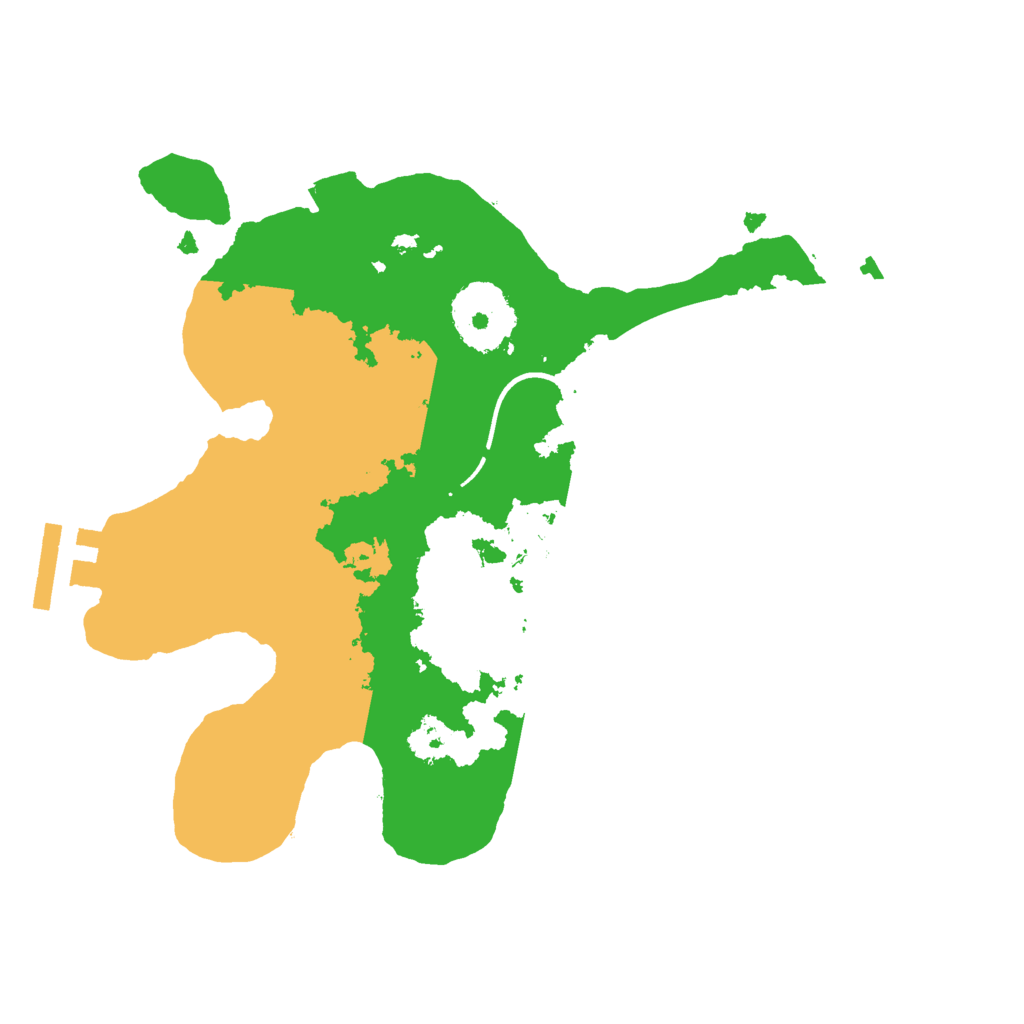 Biome Rust Map: Procedural Map, Size: 2400, Seed: 1353169048