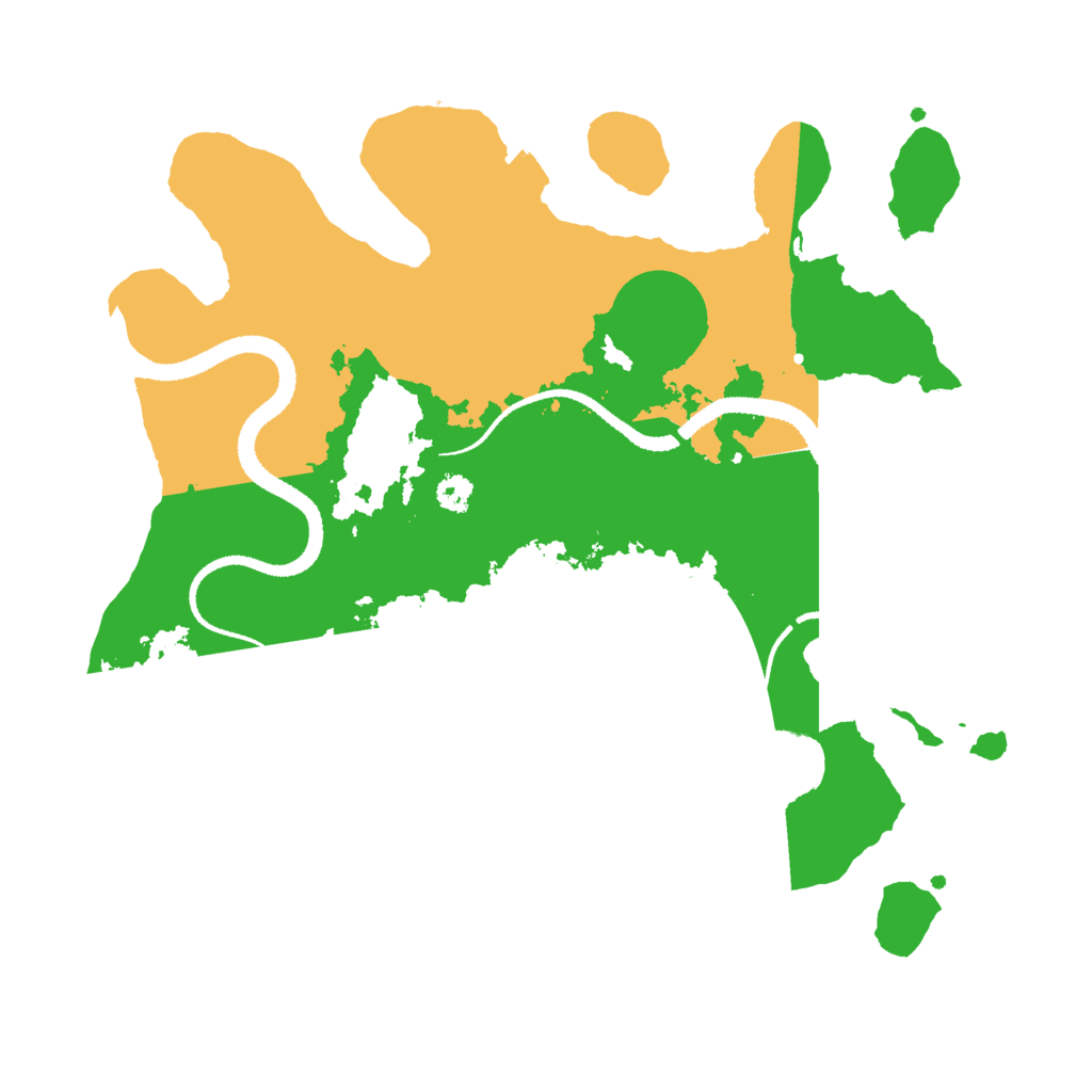 Biome Rust Map: Procedural Map, Size: 3000, Seed: 74123