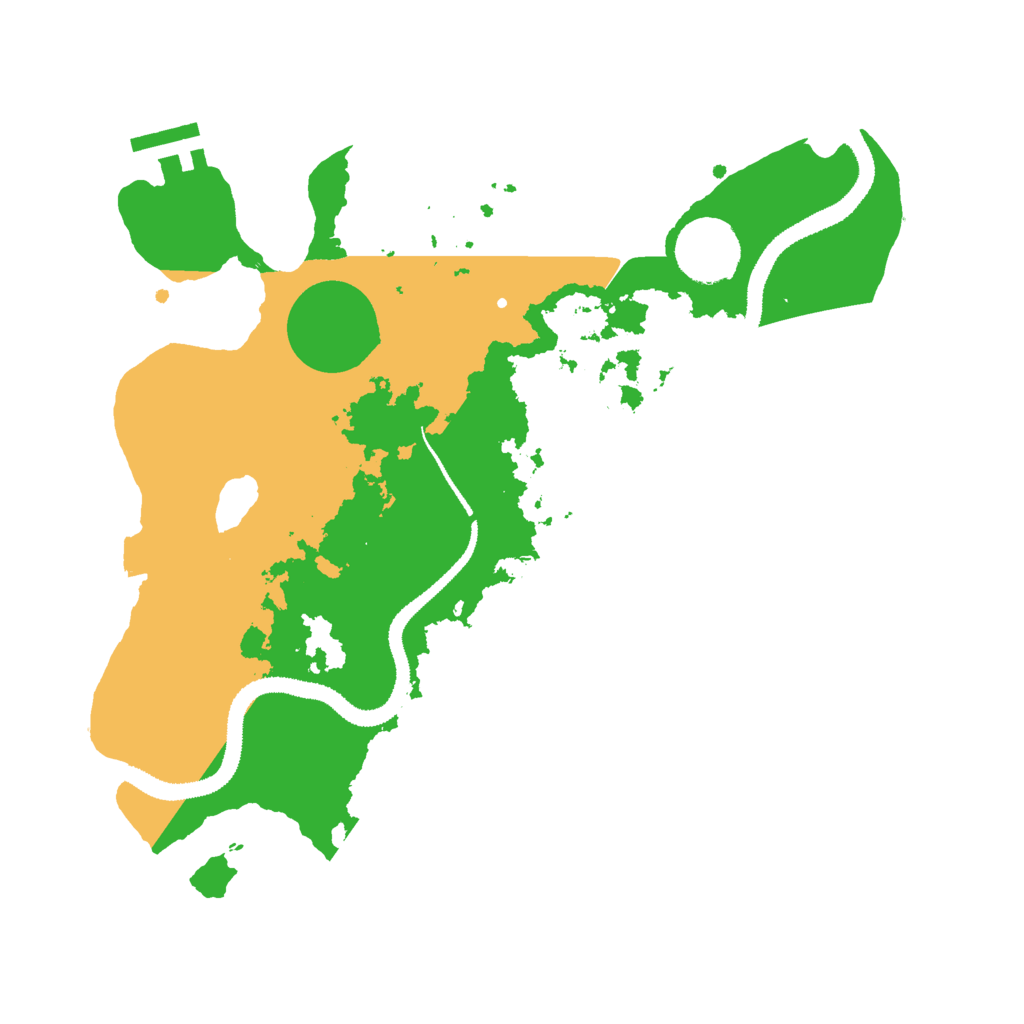 Biome Rust Map: Procedural Map, Size: 3000, Seed: 667632466