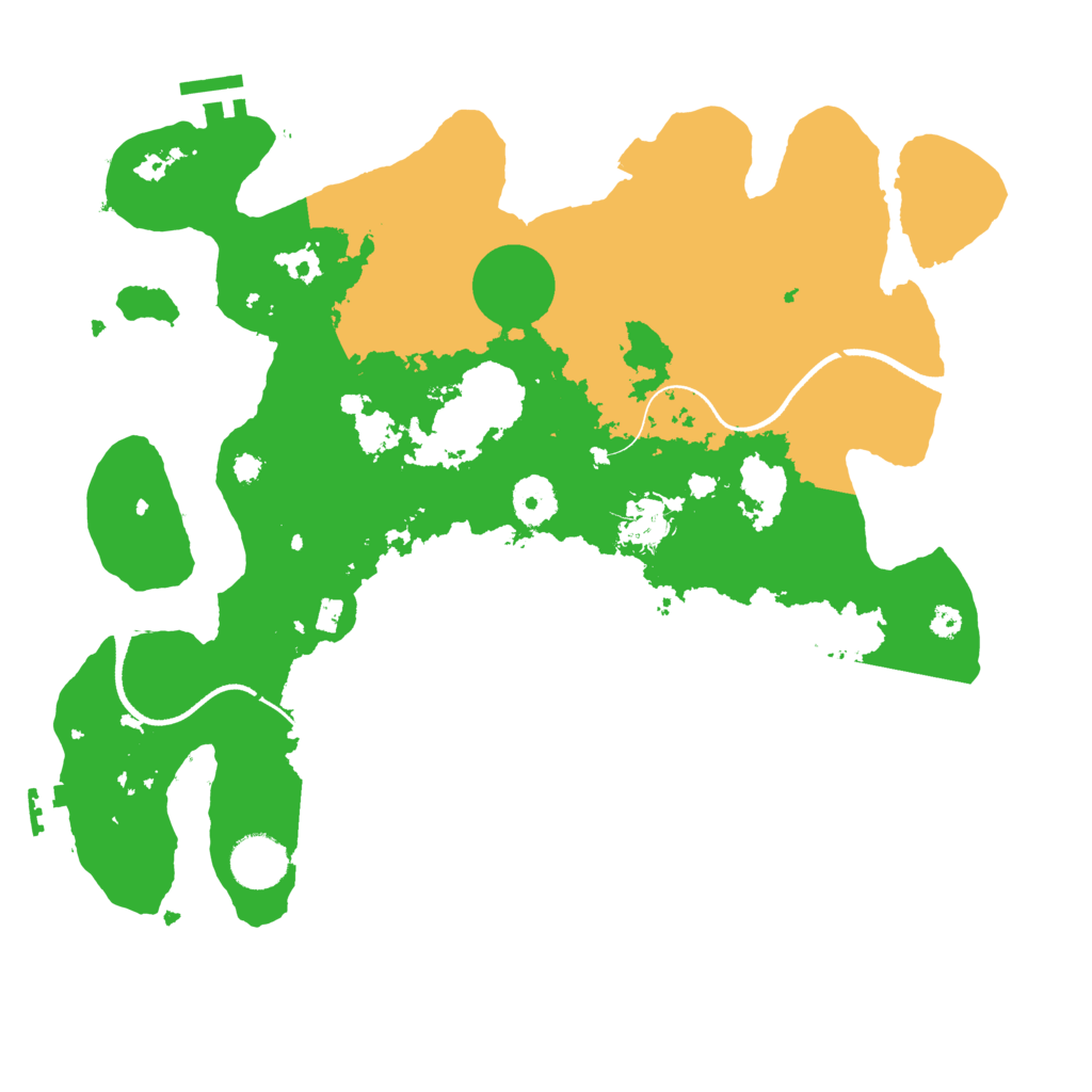 Biome Rust Map: Procedural Map, Size: 3500, Seed: 227837244