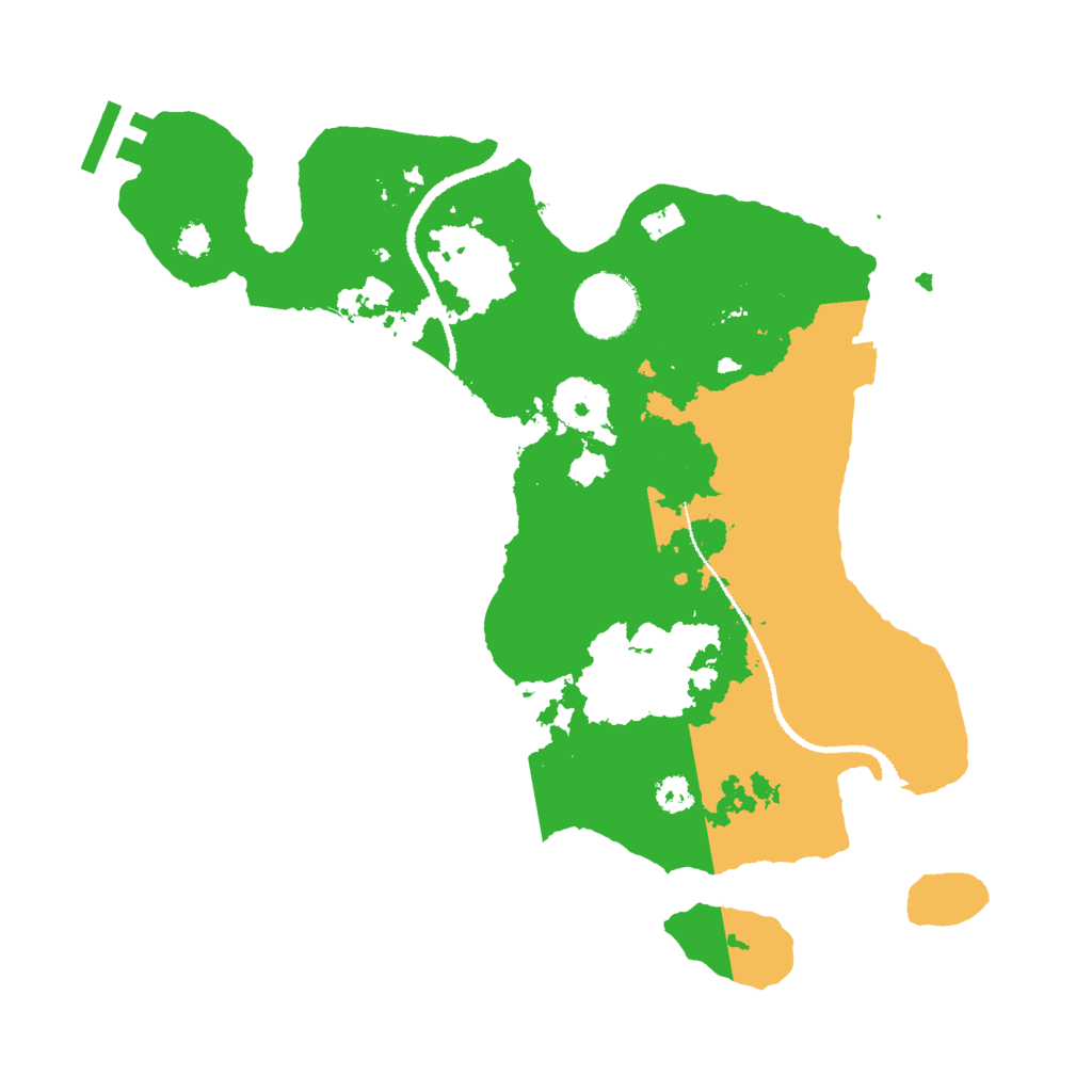 Biome Rust Map: Procedural Map, Size: 3000, Seed: 2472712