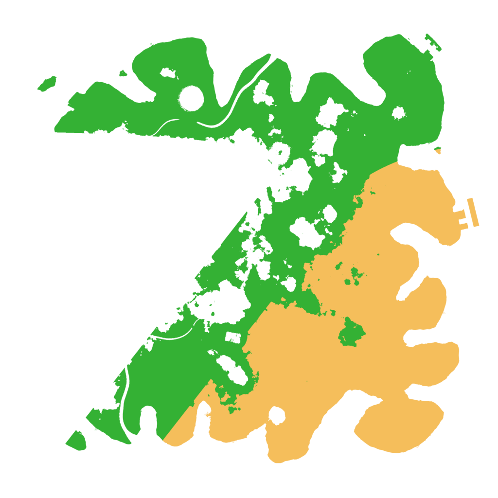 Biome Rust Map: Procedural Map, Size: 3500, Seed: 444053618
