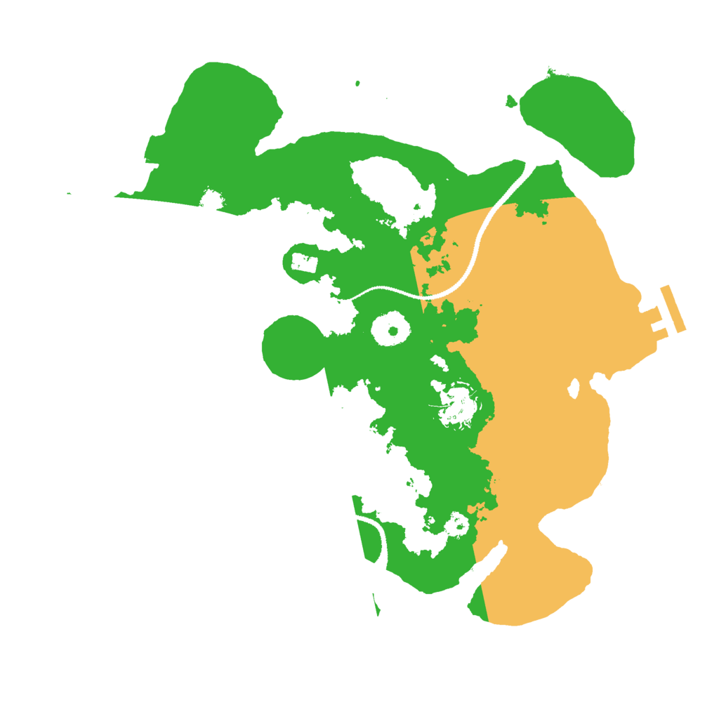 Biome Rust Map: Procedural Map, Size: 3000, Seed: 46647851