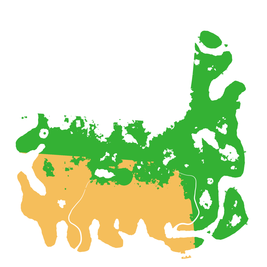 Biome Rust Map: Procedural Map, Size: 4200, Seed: 348602
