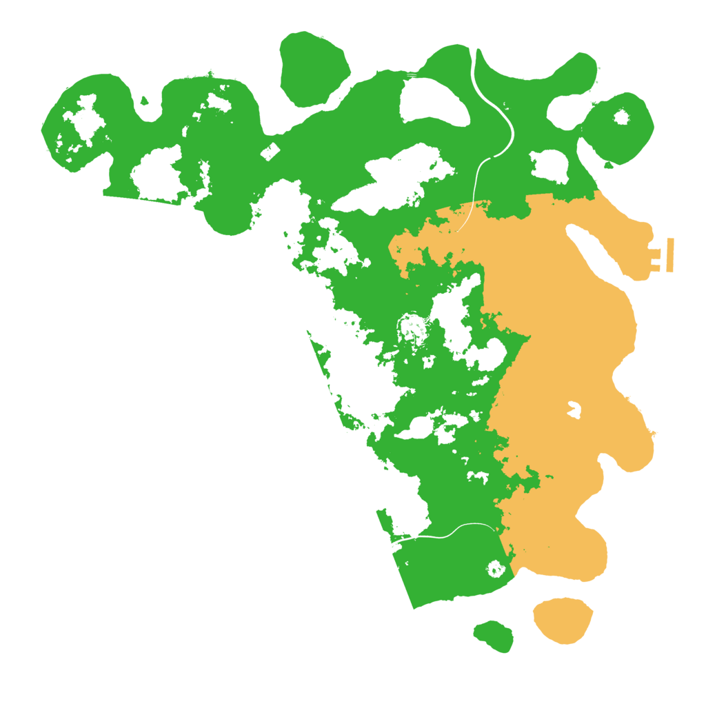 Biome Rust Map: Procedural Map, Size: 4200, Seed: 22779851