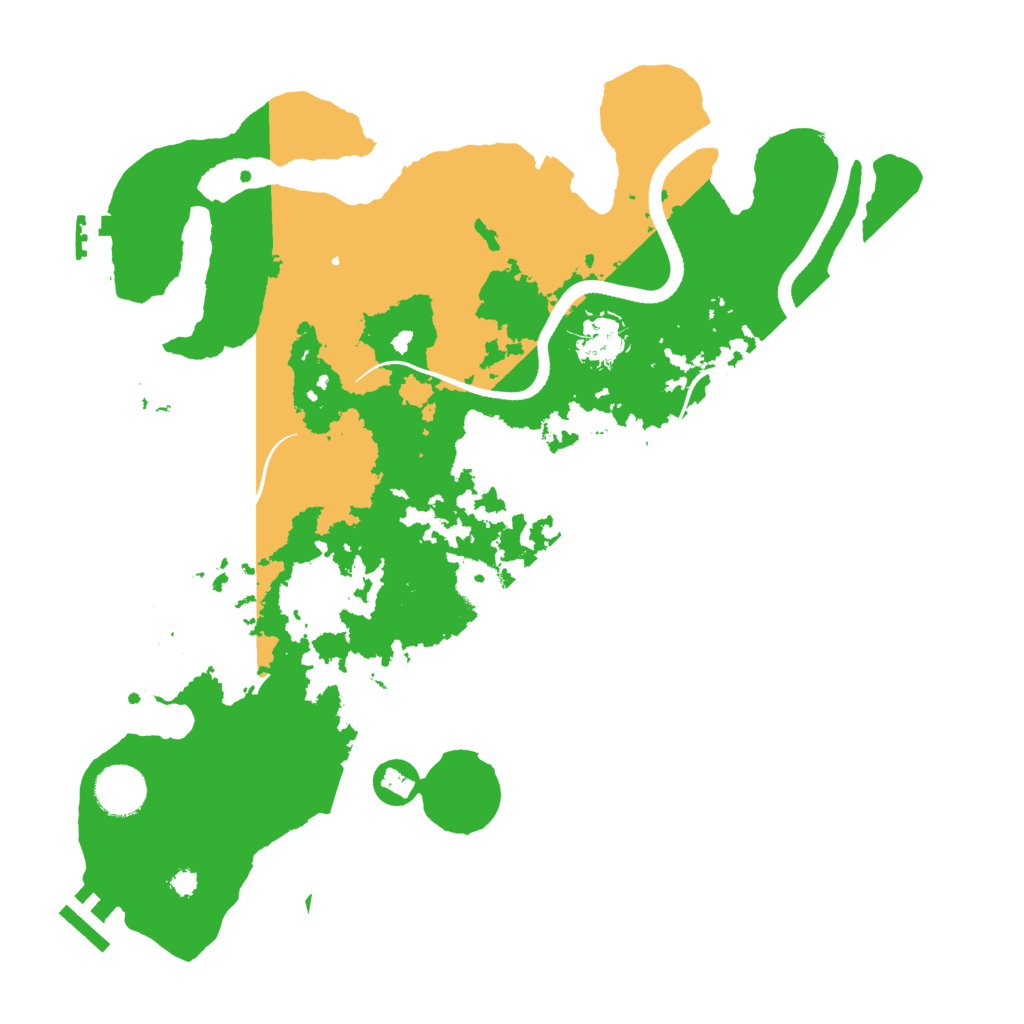 Biome Rust Map: Procedural Map, Size: 3500, Seed: 1243413