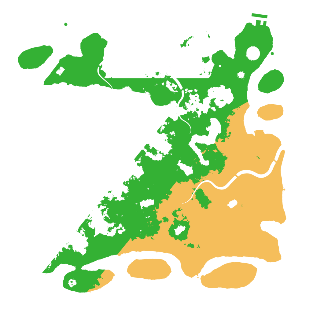 Biome Rust Map: Procedural Map, Size: 4000, Seed: 9956