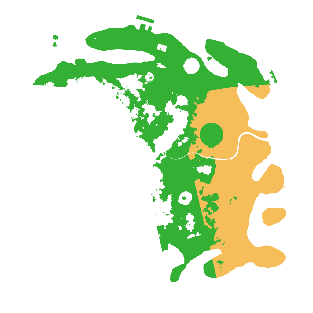 Biome Rust Map: Procedural Map, Size: 3500, Seed: 391261432