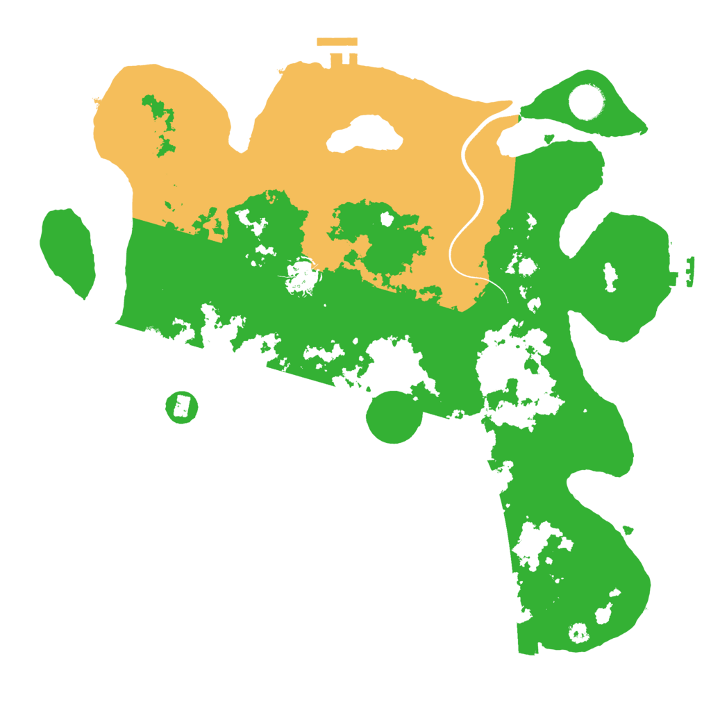 Biome Rust Map: Procedural Map, Size: 3556, Seed: 2147483647