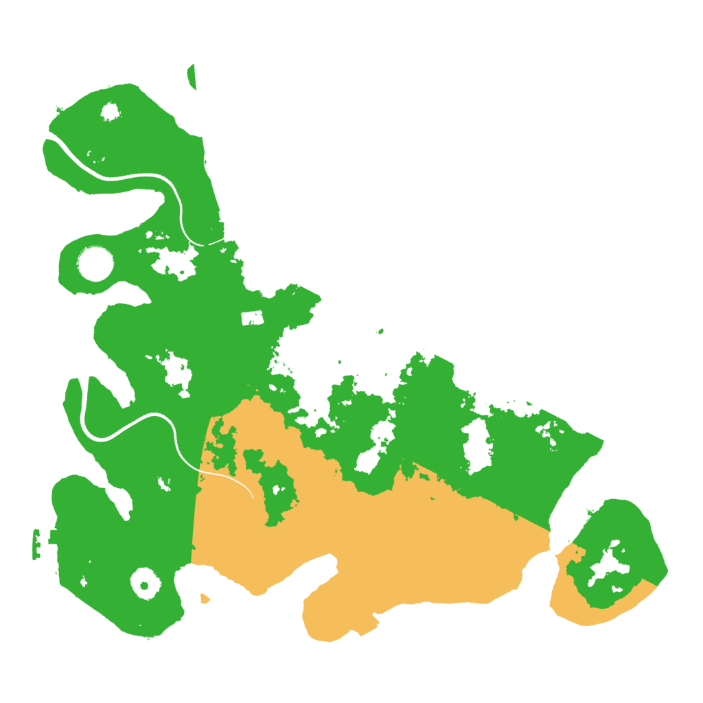 Biome Rust Map: Procedural Map, Size: 3500, Seed: 19832279