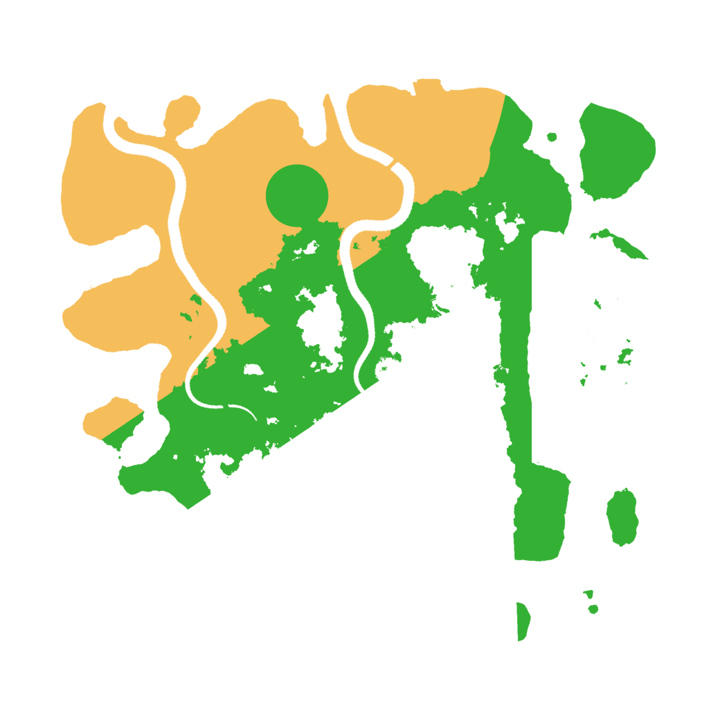 Biome Rust Map: Procedural Map, Size: 3000, Seed: 342003846