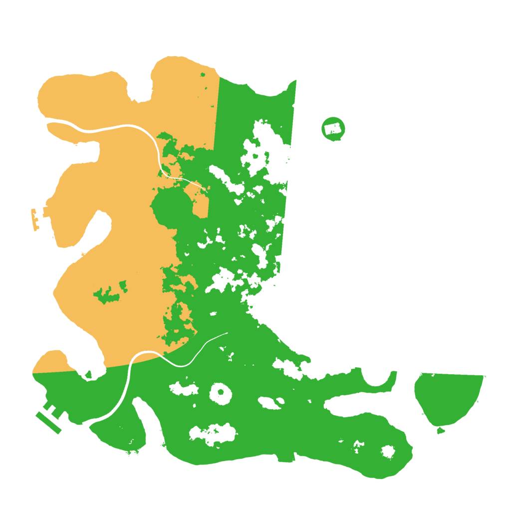 Biome Rust Map: Procedural Map, Size: 3500, Seed: 1206610136