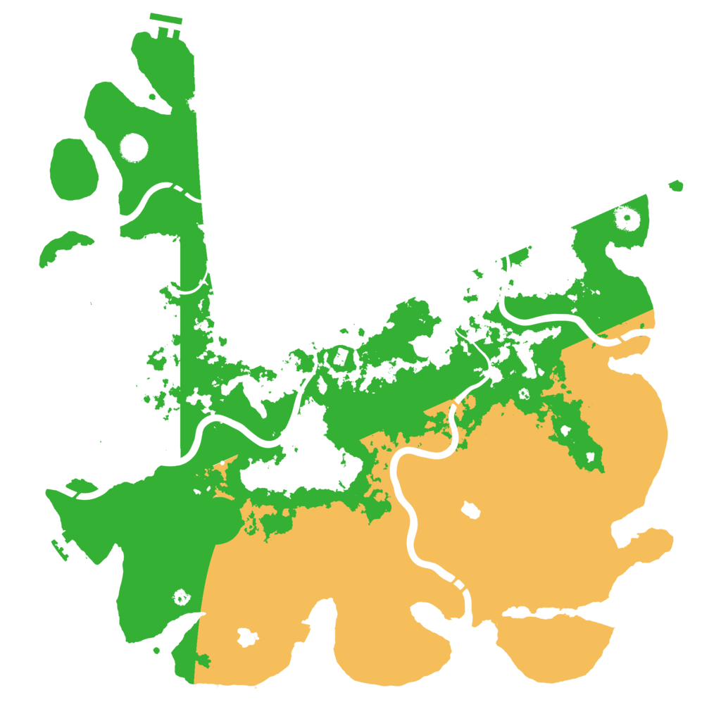 Biome Rust Map: Procedural Map, Size: 4500, Seed: 677320369