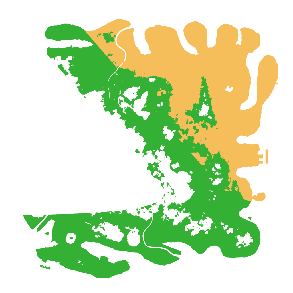 Biome Rust Map: Procedural Map, Size: 4200, Seed: 605491237