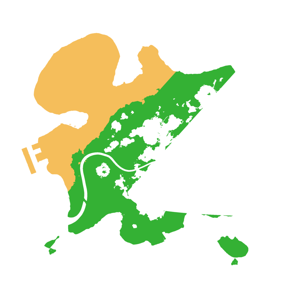 Biome Rust Map: Procedural Map, Size: 2200, Seed: 1109115672
