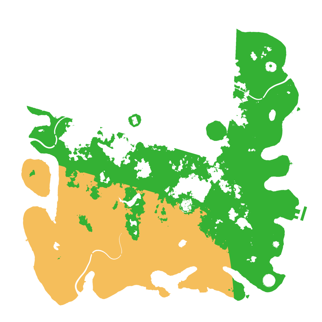 Biome Rust Map: Procedural Map, Size: 4500, Seed: 1808948174