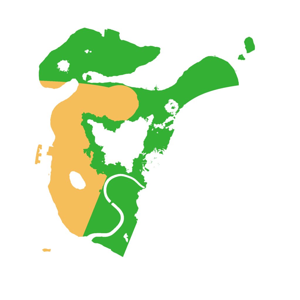 Biome Rust Map: Procedural Map, Size: 2300, Seed: 910691044