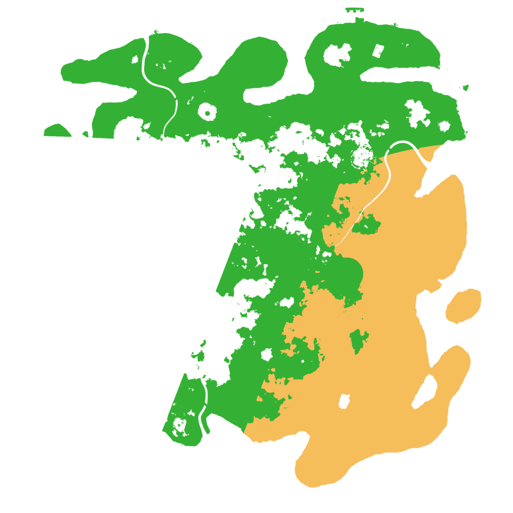 Biome Rust Map: Procedural Map, Size: 4200, Seed: 2007